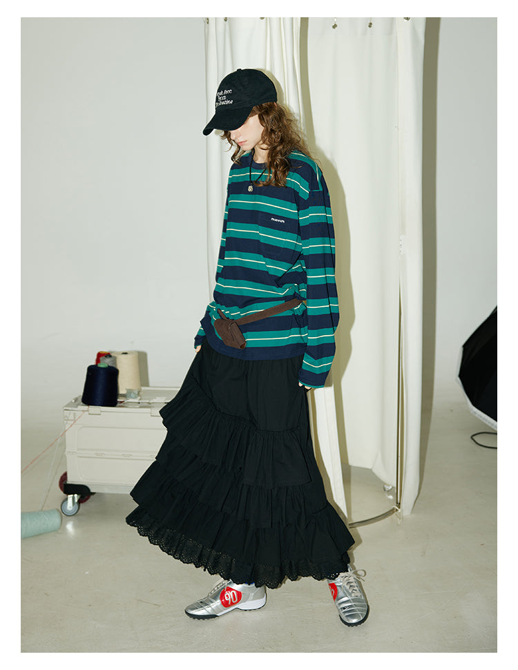 Retro Stripe Cotton Tee BMCT0266