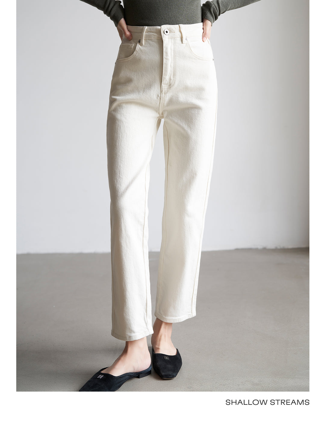 Soft Frame High-Rise Straight Jeans SSSJ0183
