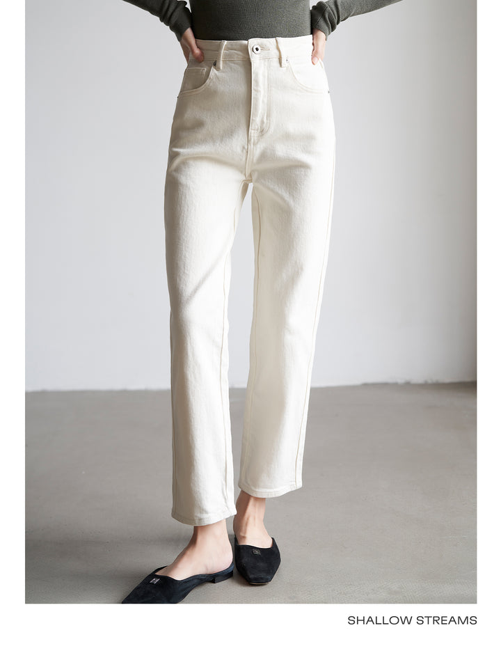 Soft Frame High-Rise Straight Jeans SSSJ0183