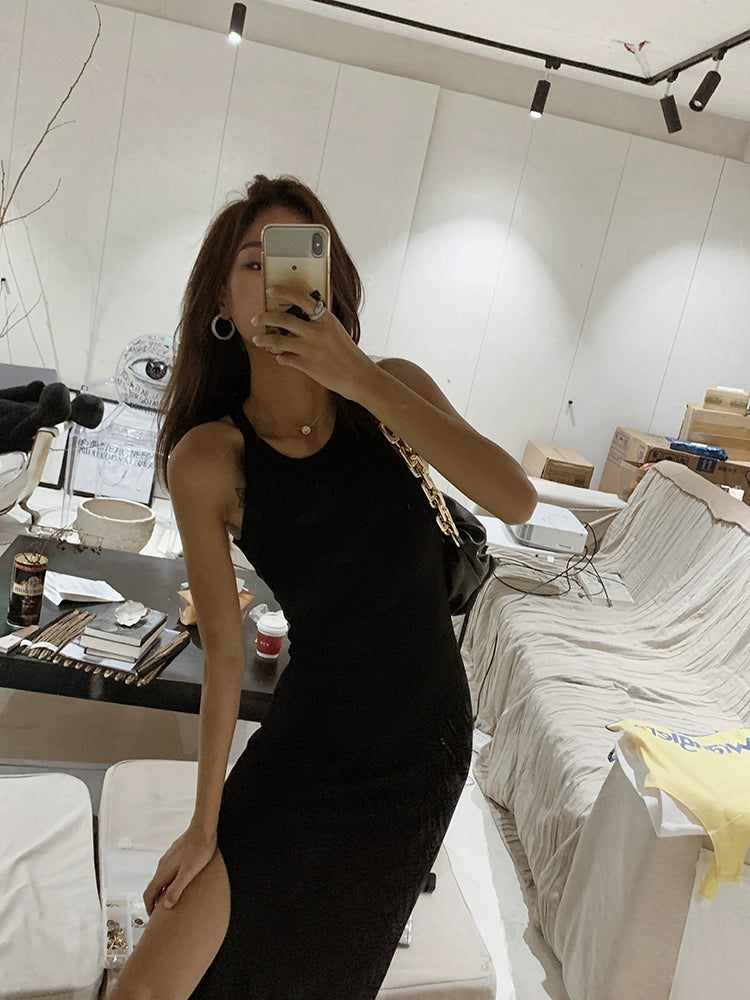 SlaySide Cutout Maxi Dress DGMD0197