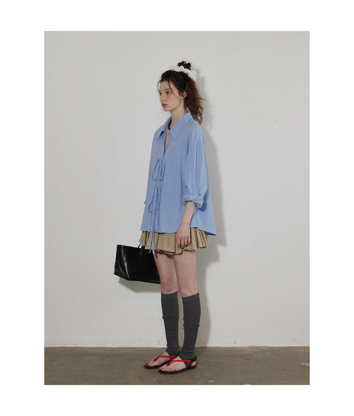 Soft Tie Blouson Shirt LCBS0164