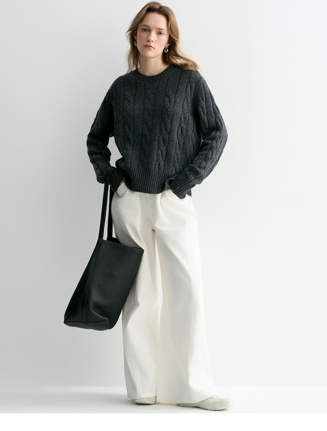Luna Cable Wool Knit Sweater SSKS0315