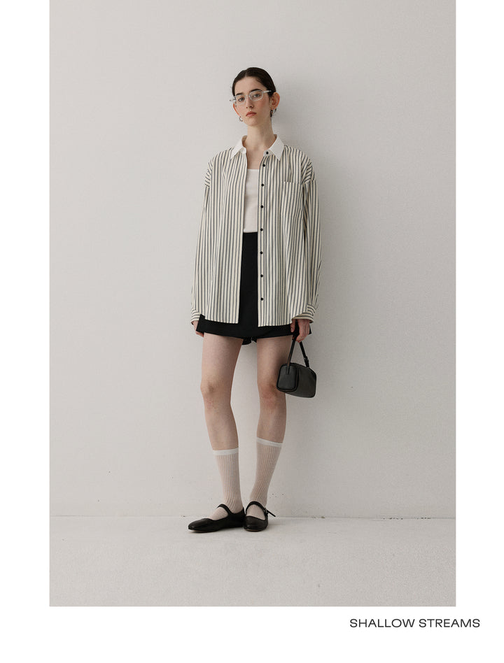 Coastal Line Oversized Shirt SSOS0186