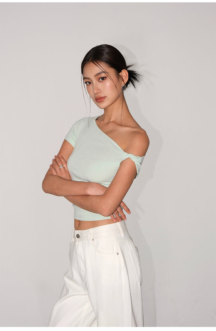 AsymSoft One-Shoulder Tee NHST0189