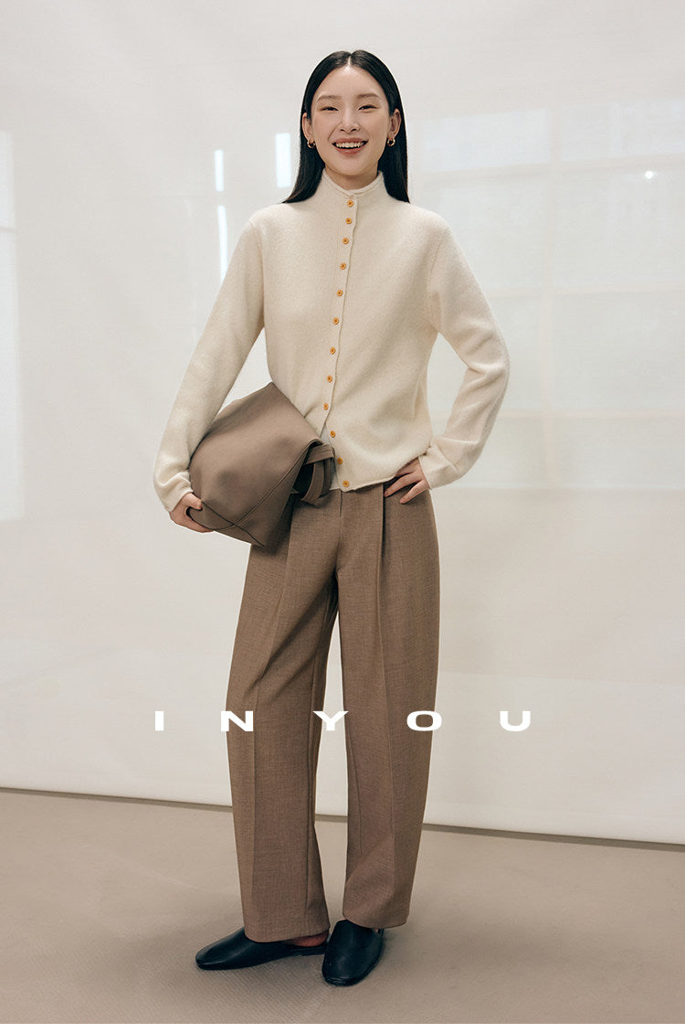 Tailored Ease Wool-Blend Slacks IYWS0320