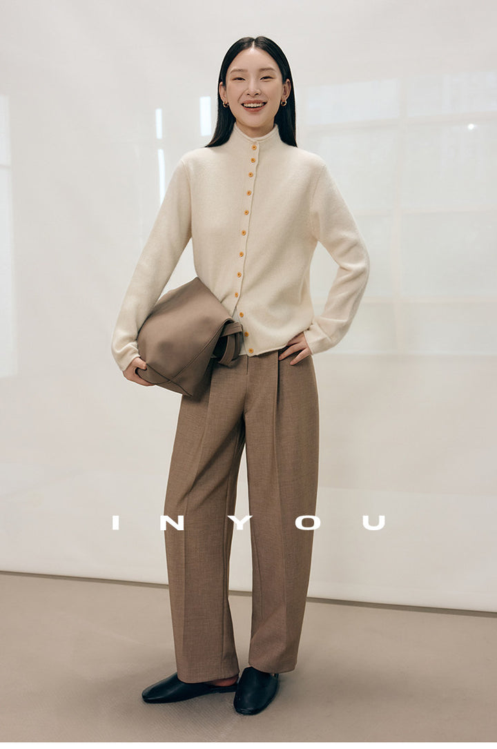 Tailored Ease Wool-Blend Slacks IYWS0320