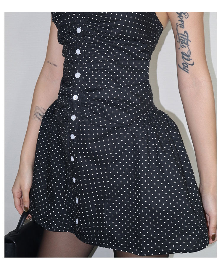 Midnight Dots Corset Dress VLCD0241