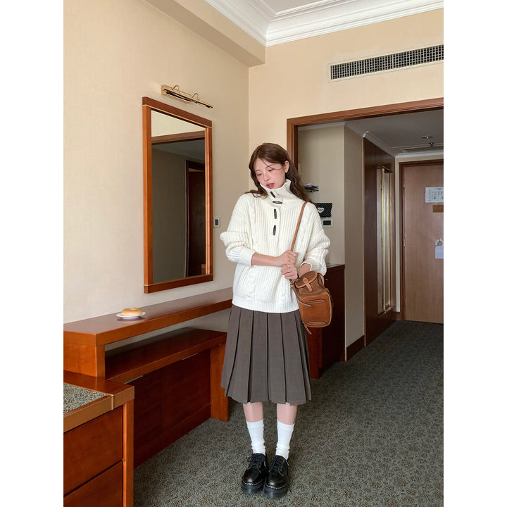 Vintage Pleat Midi Skirt WSMS0331