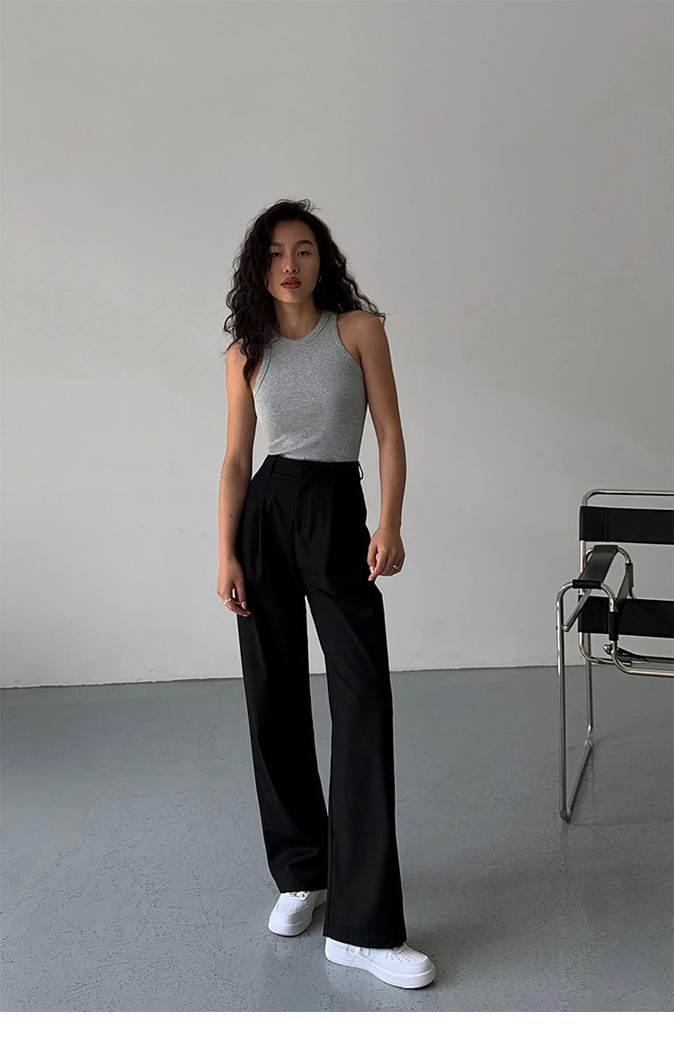 SoftLine Tailored Wide-Leg Trousers NHWT0206