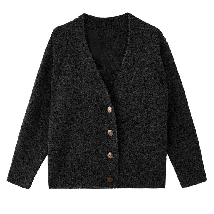 Wool Hoop V-Neck Knit Cardigan SSWC0063