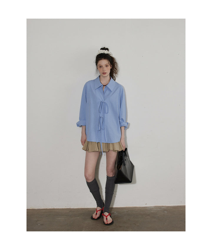 Soft Tie Blouson Shirt LCBS0164