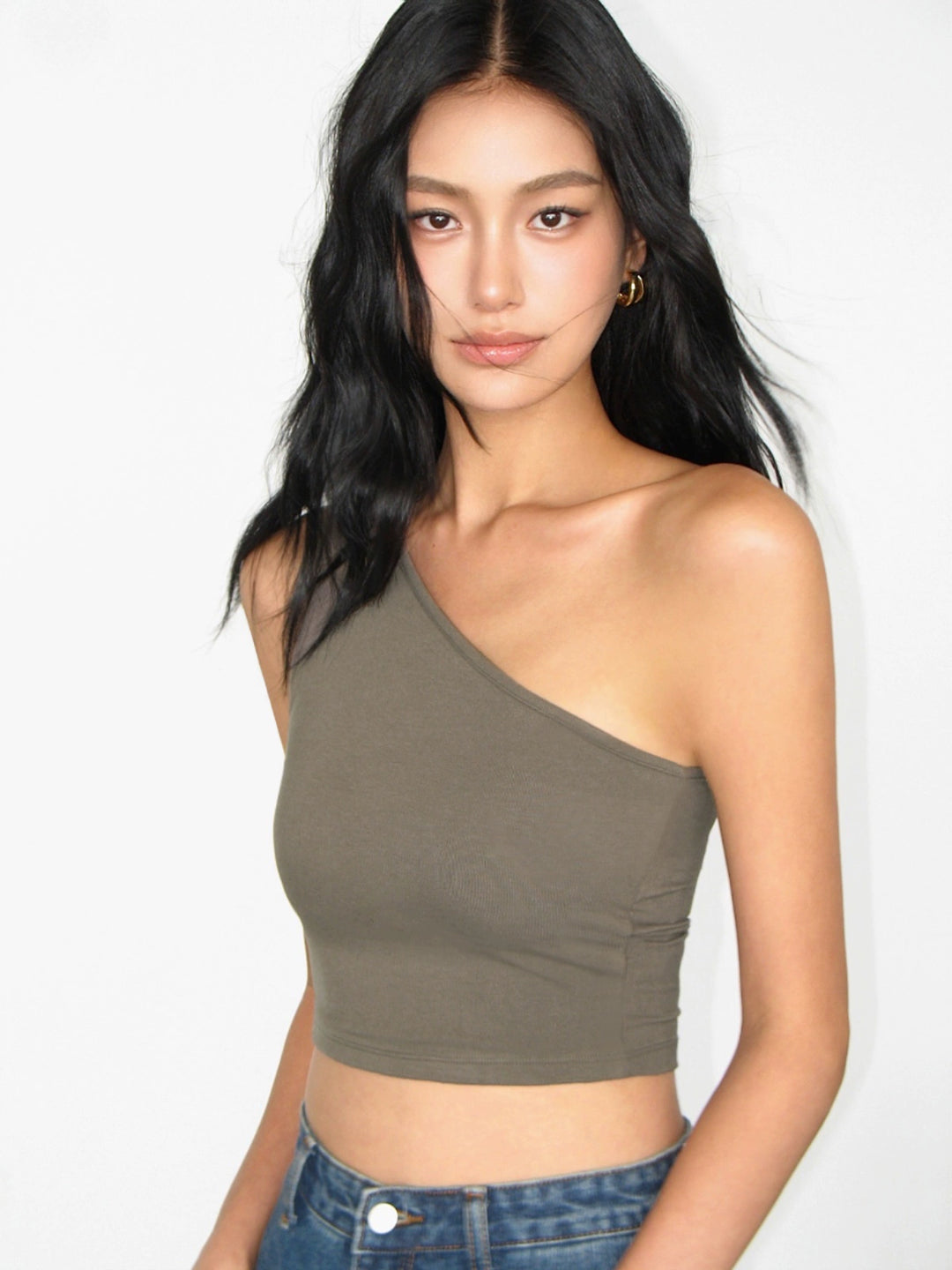AsymFit One-Shoulder Knit Tank NHTT0227