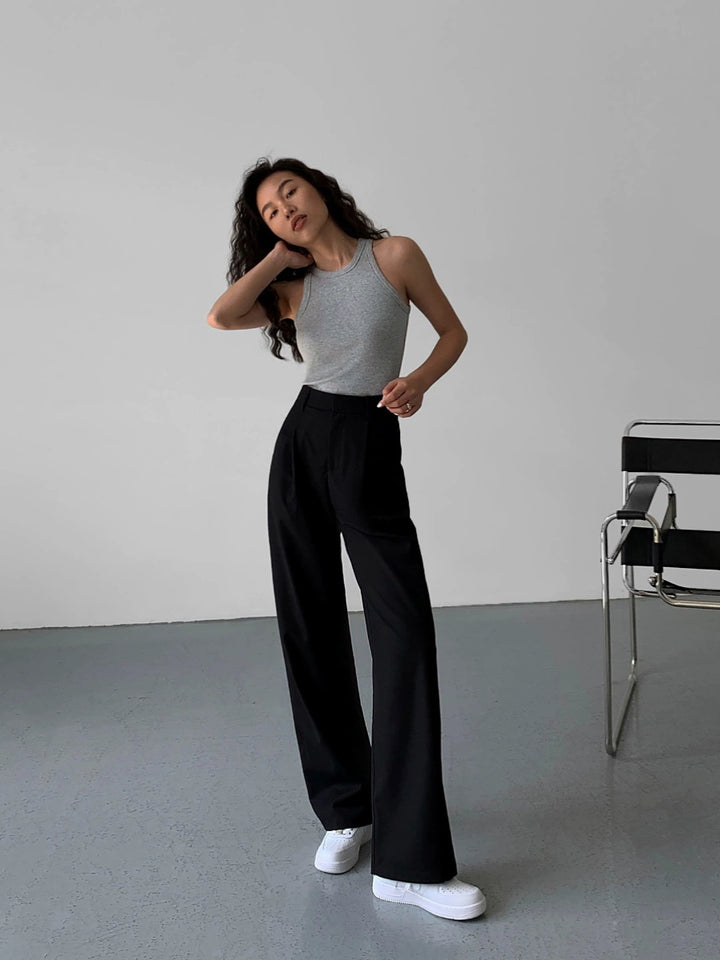 SoftLine Tailored Wide-Leg Trousers NHWT0206