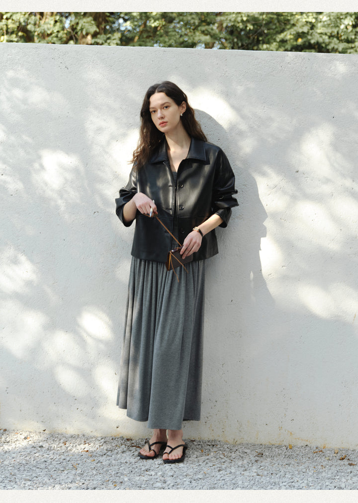 Vintage Soft PU Short Jacket CCLJ0140