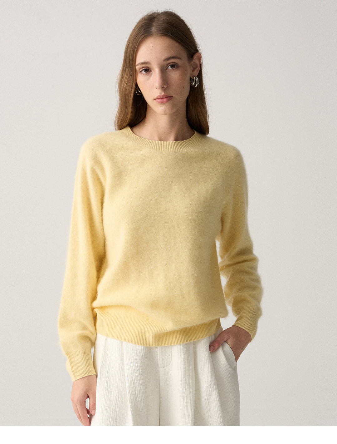 Pure Cloud Wool Knit Sweater SSKS0324