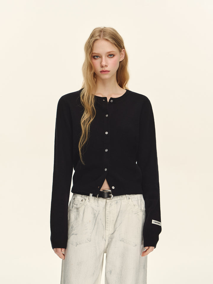 Luxe Wool Button-Up Cardigan CVWC0152