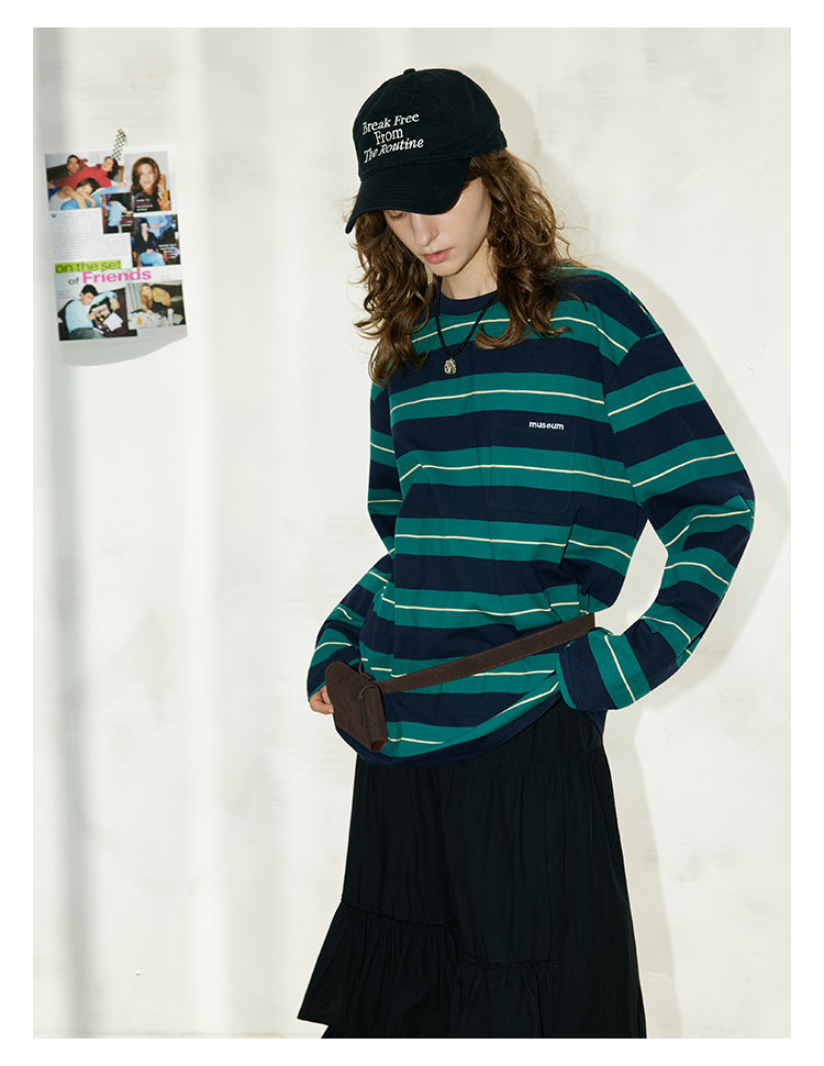 Retro Stripe Cotton Tee BMCT0266