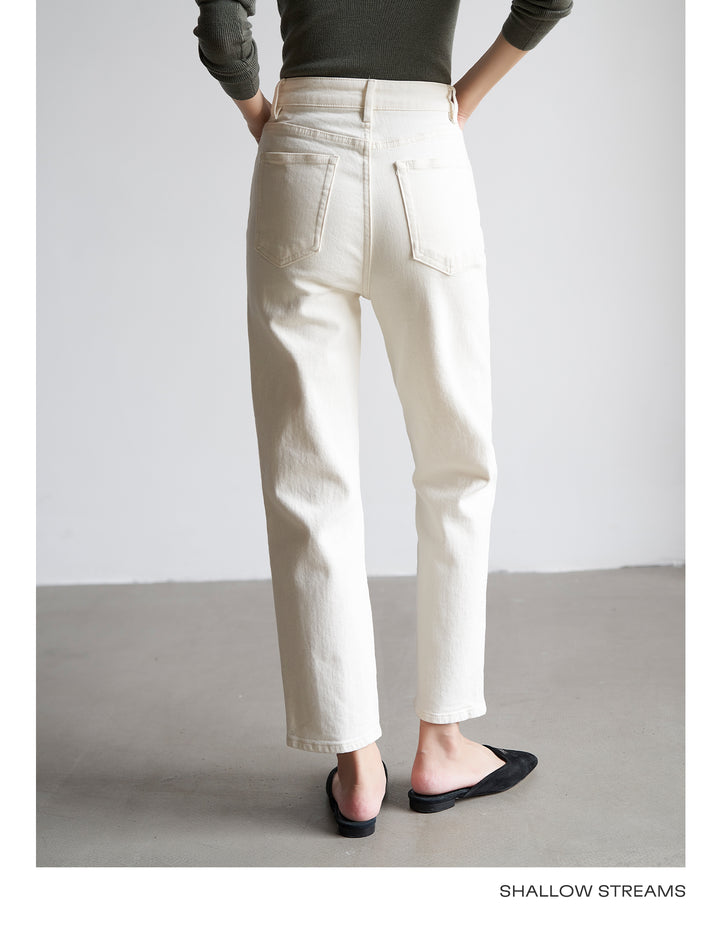 Soft Frame High-Rise Straight Jeans SSSJ0183