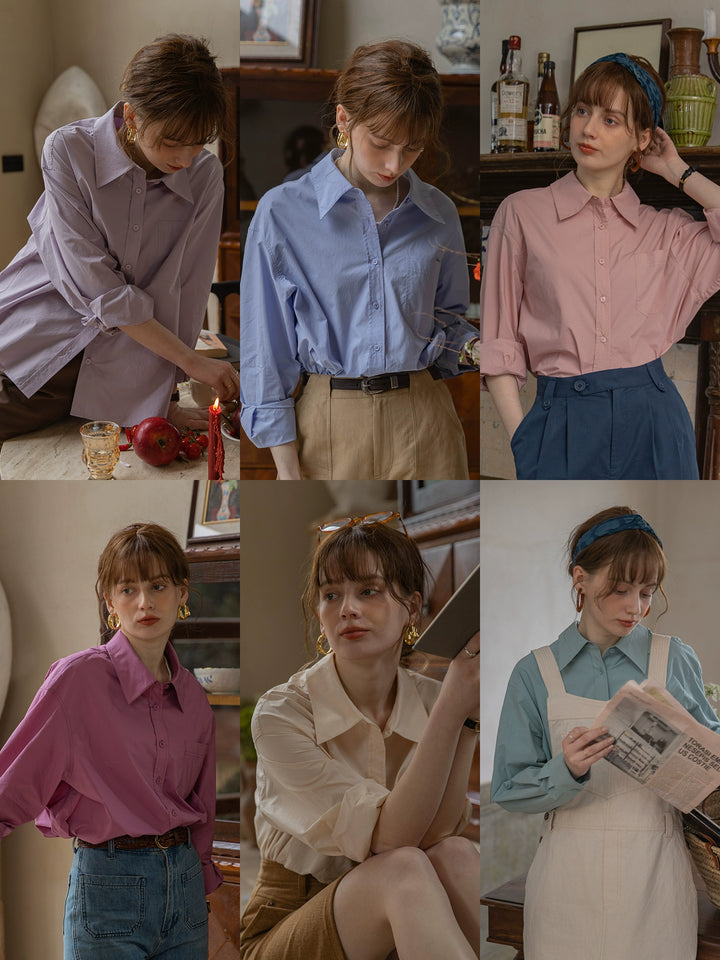 Classic Cotton Button-Down Shirt DACS0118