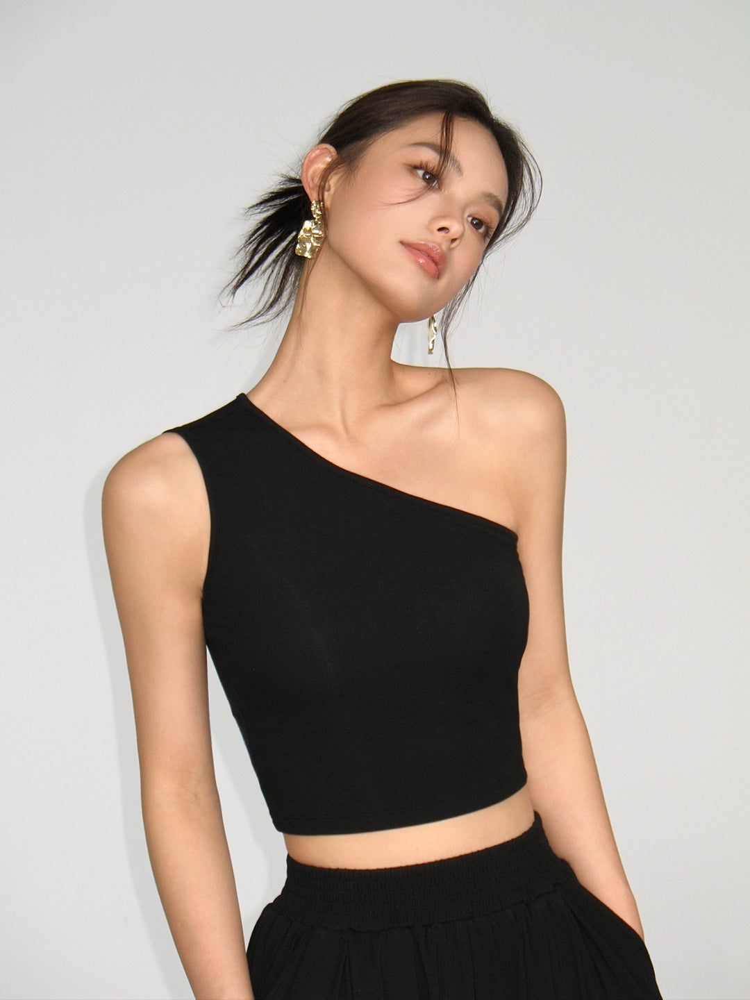 AsymFit One-Shoulder Knit Tank NHTT0227
