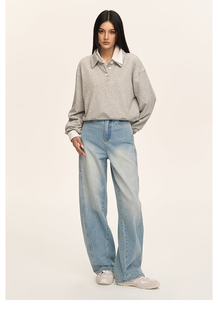 CloudEase Wide-Leg Denim Pants CVDP0158