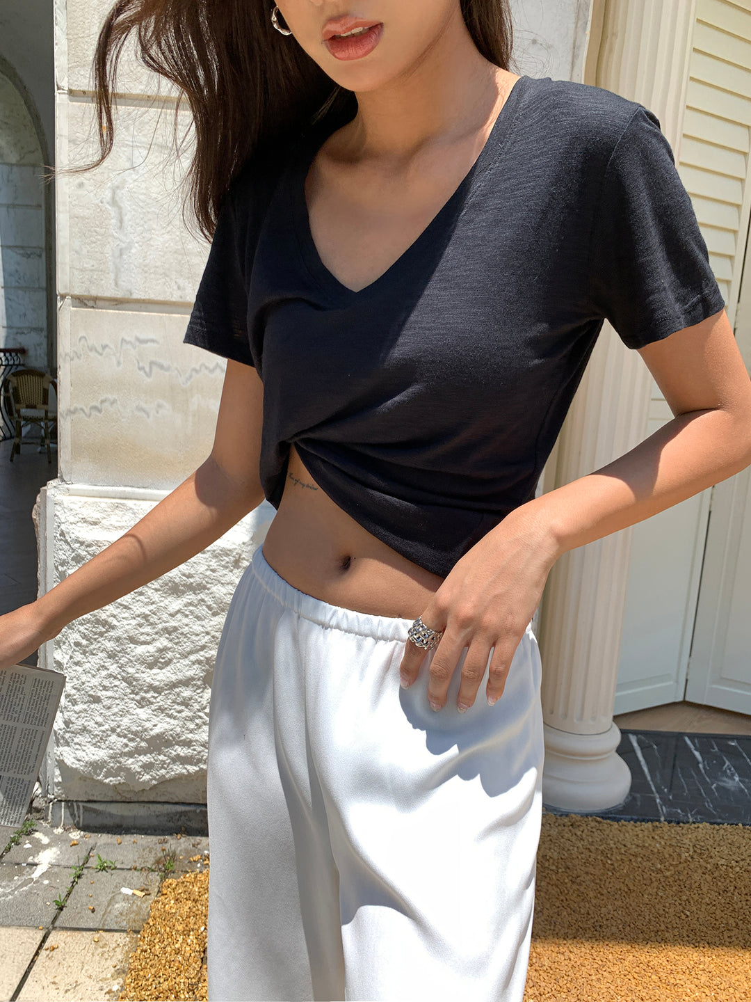 Soft V-Neck Daily Tee DGDT0202