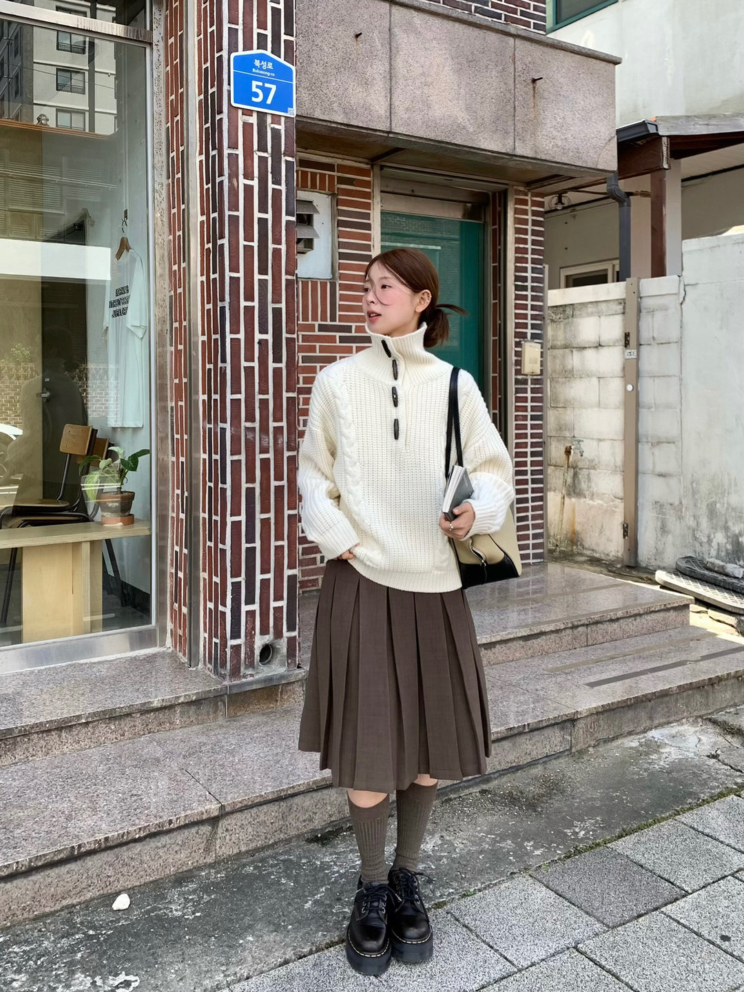 Vintage Pleat Midi Skirt WSMS0331