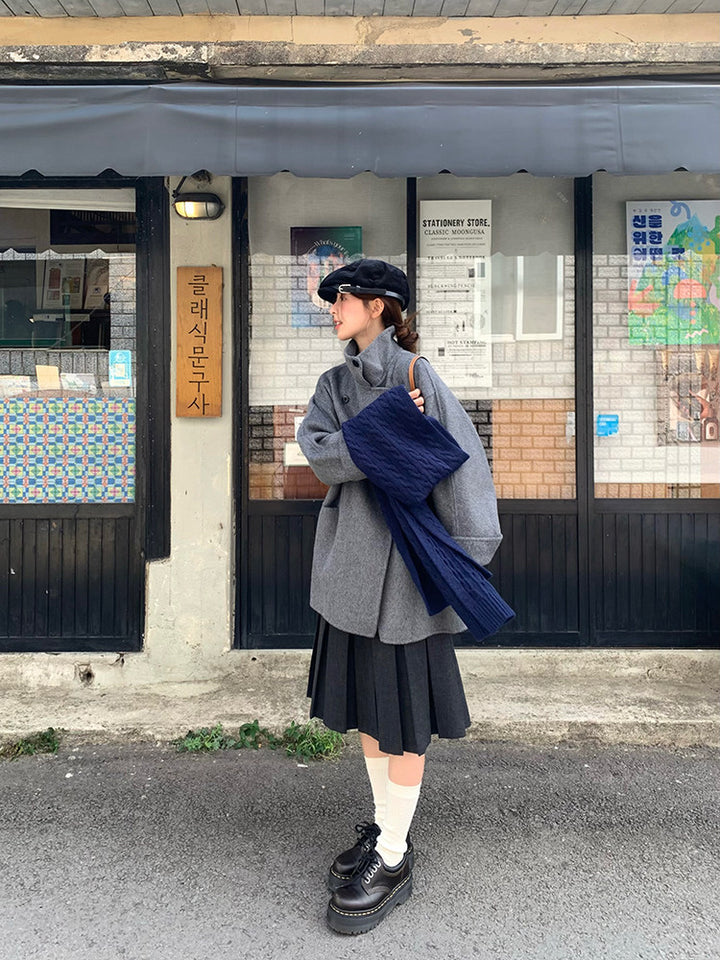 Vintage Pleat Midi Skirt WSMS0331