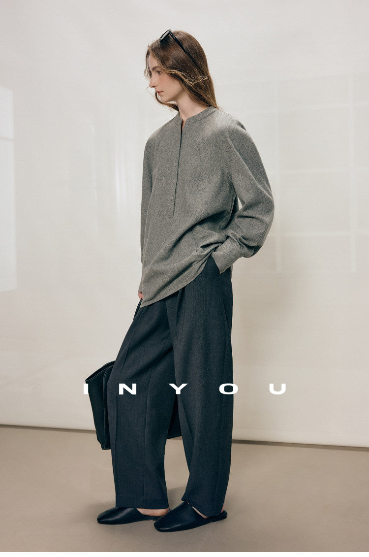 Tailored Ease Wool-Blend Slacks IYWS0320