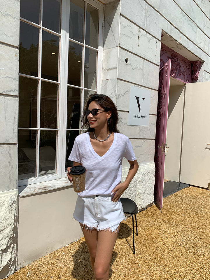 Soft V-Neck Daily Tee DGDT0202