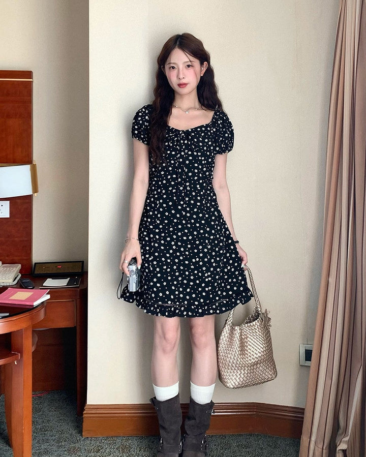 Midnight Daisy Mini Dress WSMD0338