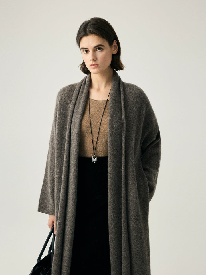 Cashmere Blend Draped Coat SSCC0088