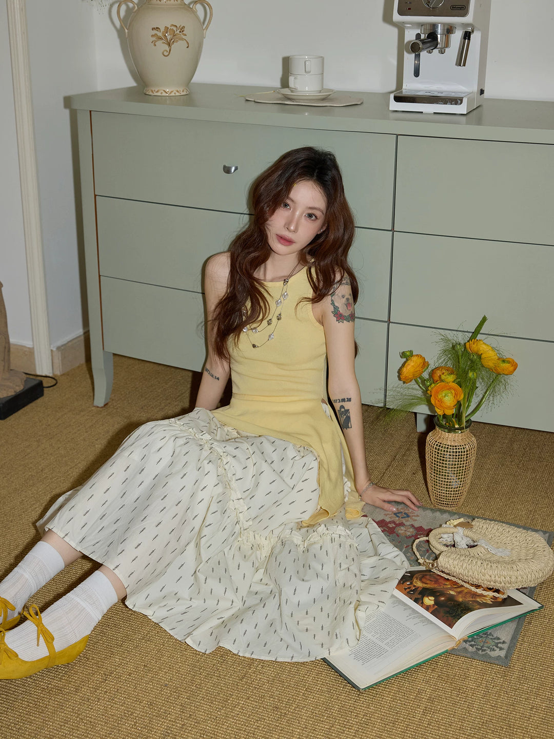 Butterline Asymmetric Knit Top KKKT0330