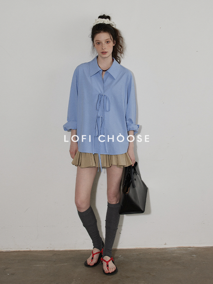 Soft Tie Blouson Shirt LCBS0164
