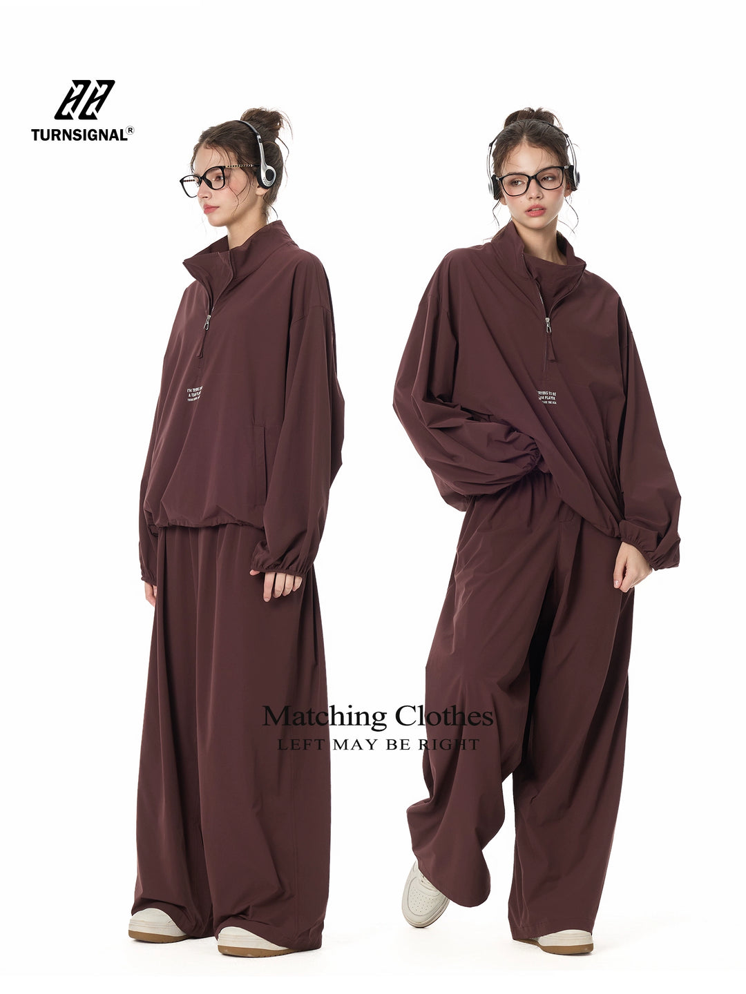 Street Relaxed Wide-Leg Banding Pants TSBP0276