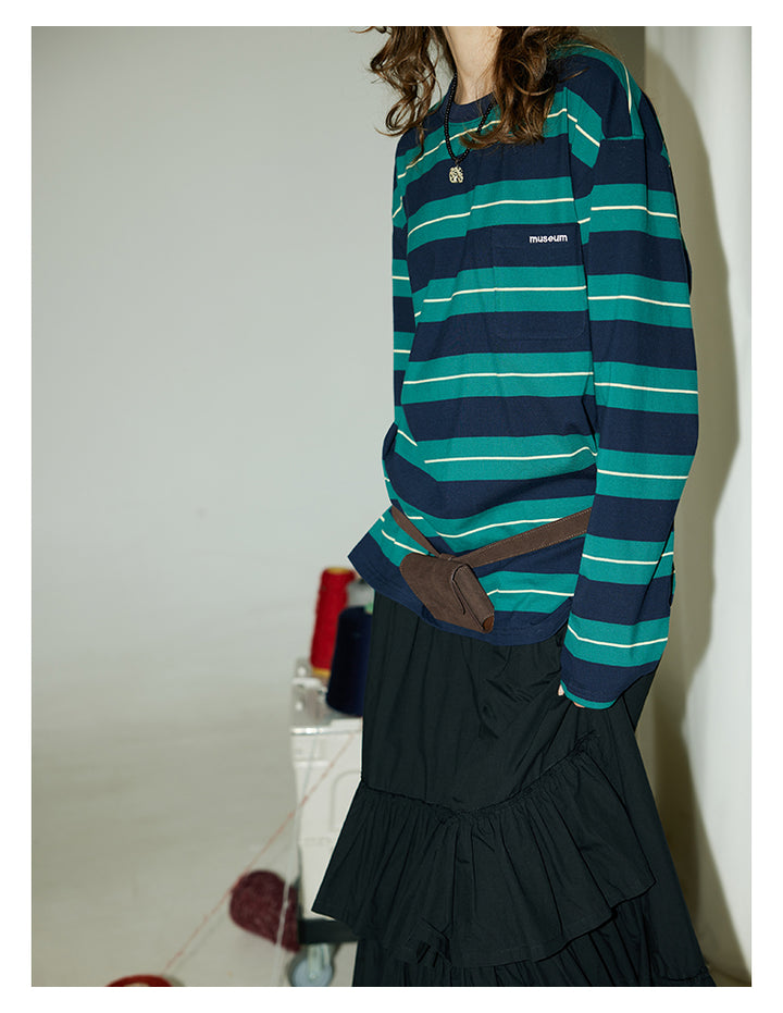 Retro Stripe Cotton Tee BMCT0266