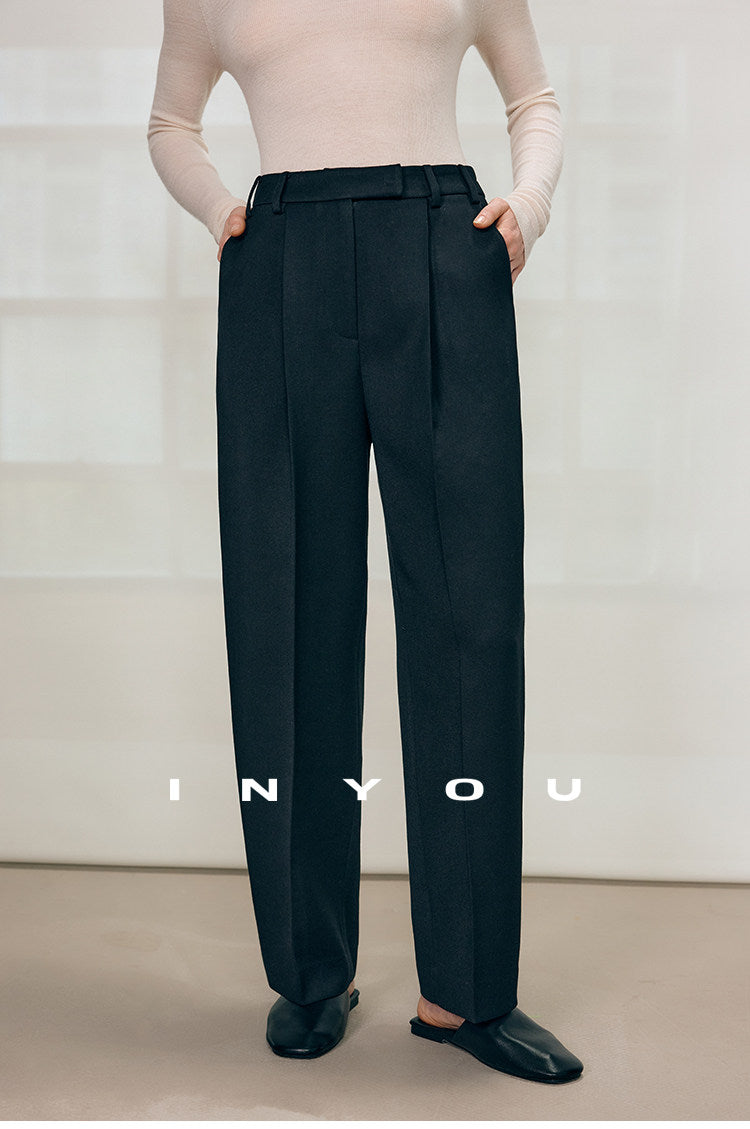 Tailored Ease Wool-Blend Slacks IYWS0320