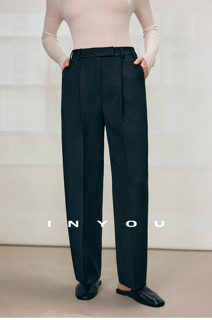 Tailored Ease Wool-Blend Slacks IYWS0320