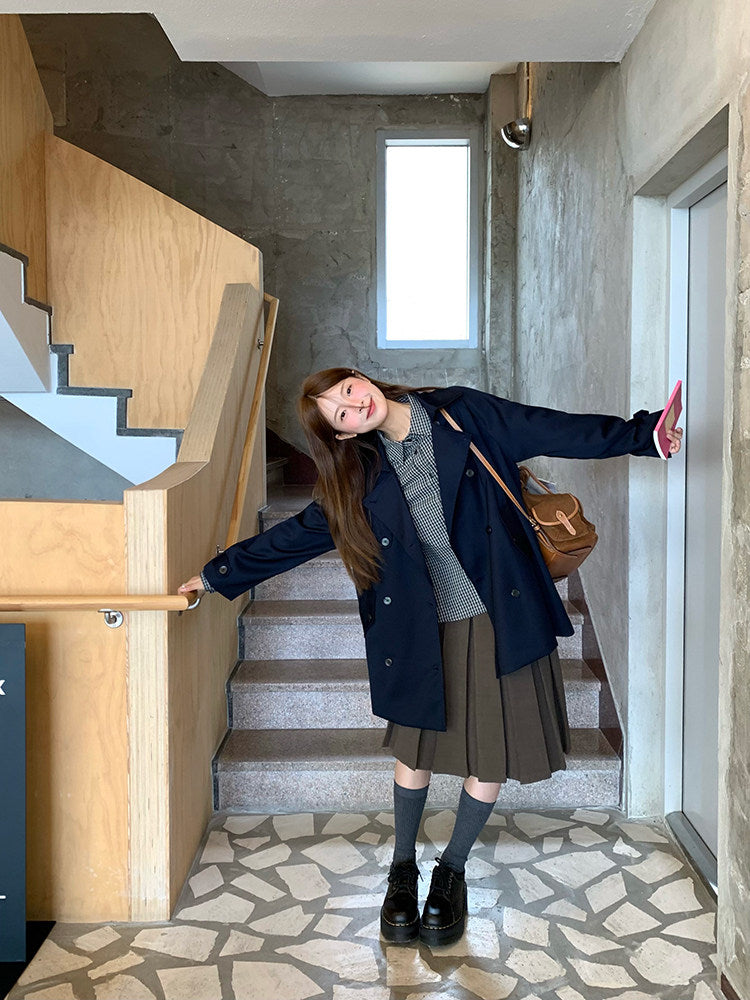 Vintage Pleat Midi Skirt WSMS0331