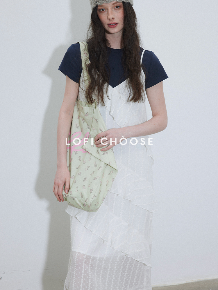 Lofi Petal Drape Maxi Dress LCMD0216