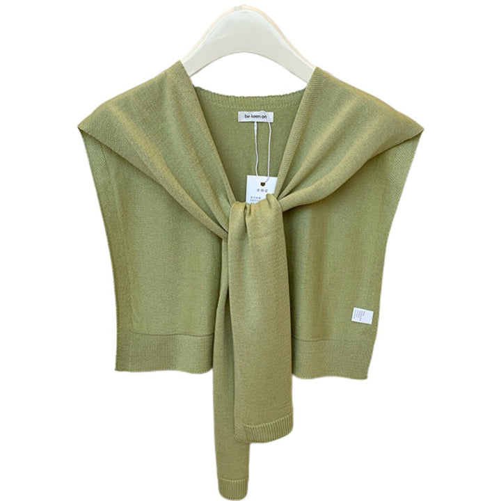 Airy Silk Knit Scarf Vest WMSV0332