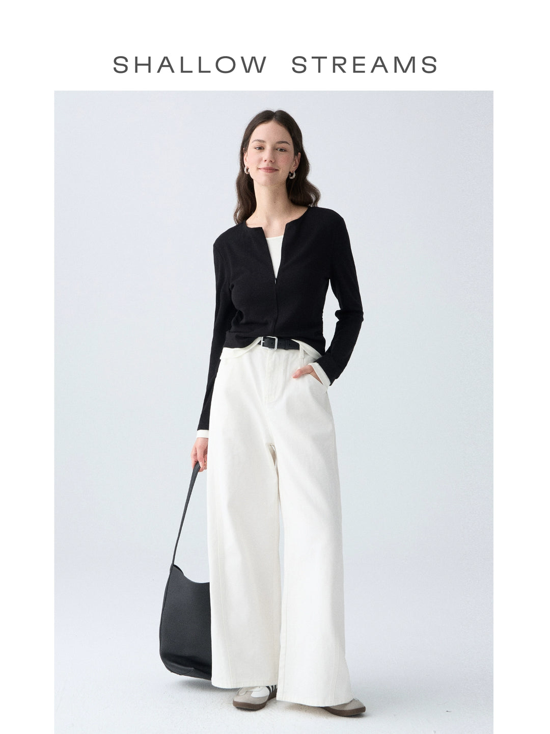 Contrast Layer Knit Cardigan SSKC0287