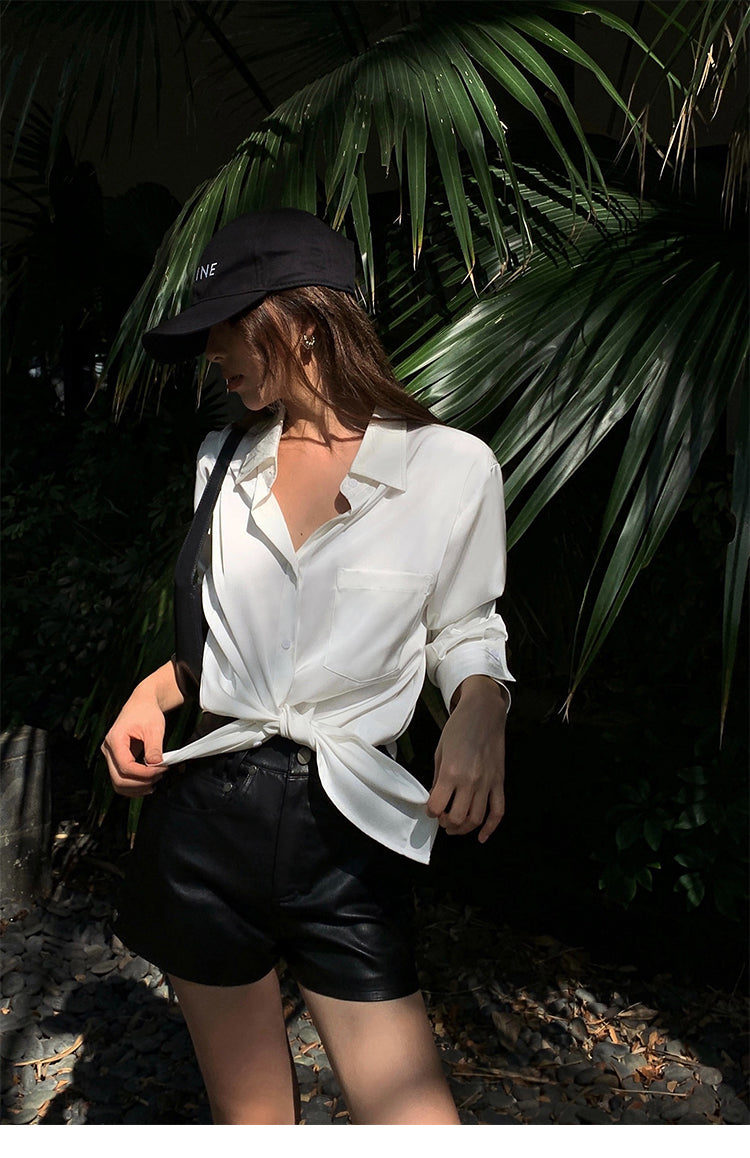 Satin Flow Overshirt NHOS0190