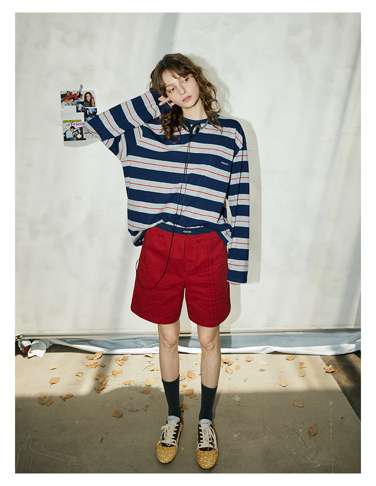 Retro Stripe Cotton Tee BMCT0266