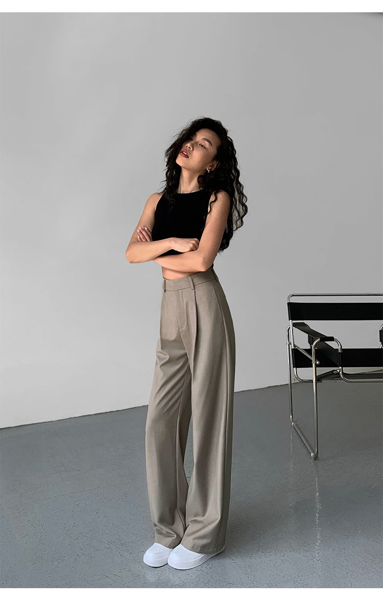 SoftLine Tailored Wide-Leg Trousers NHWT0206
