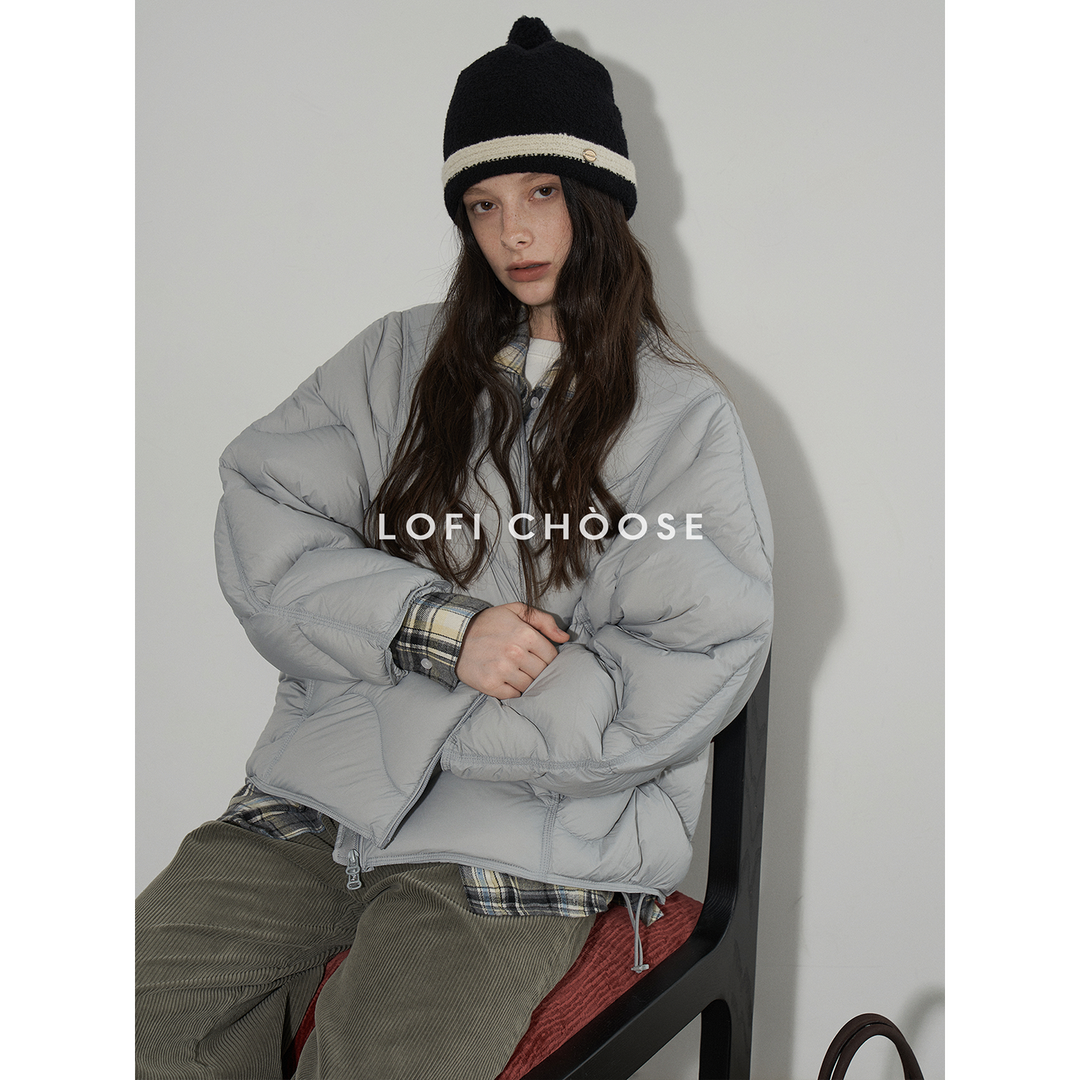 Wave Quilted Cotton Down Jacket LCDJ0305