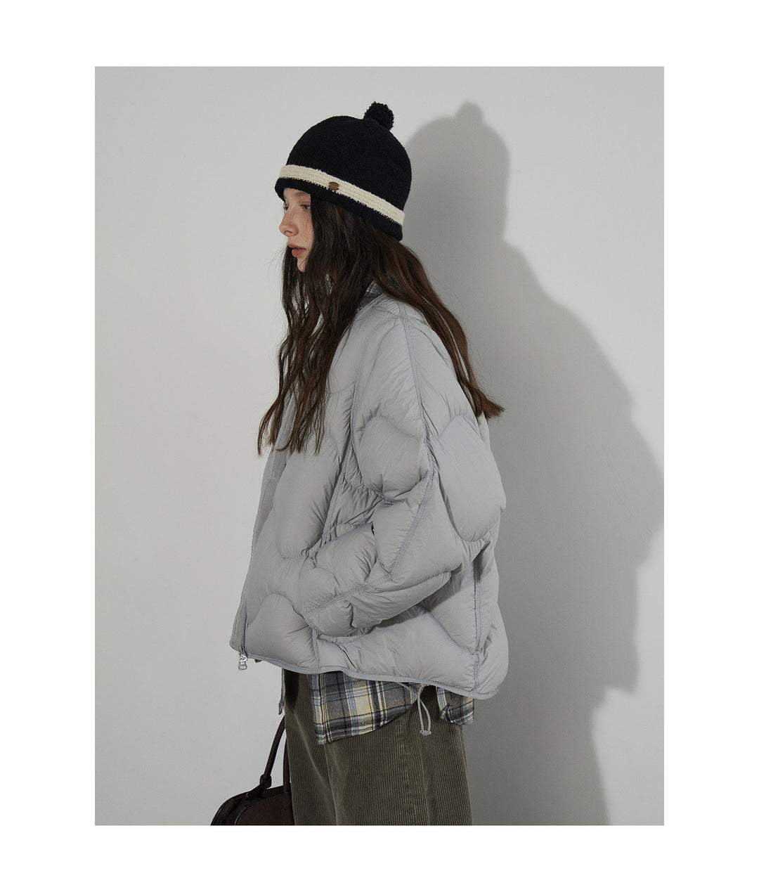 Wave Quilted Cotton Down Jacket LCDJ0305