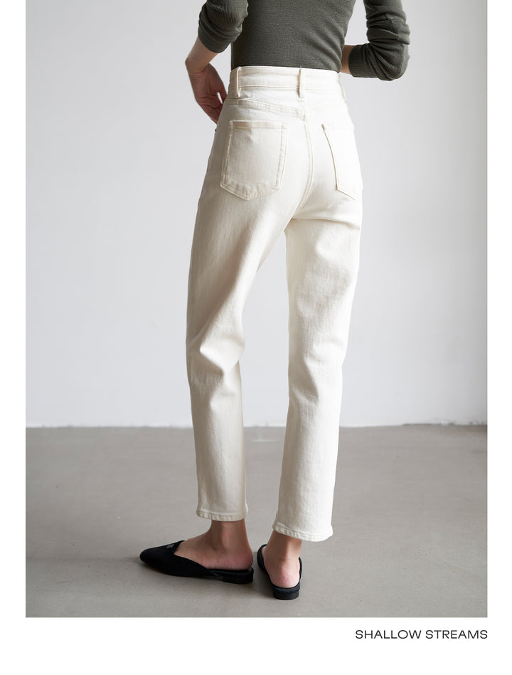Soft Frame High-Rise Straight Jeans SSSJ0183