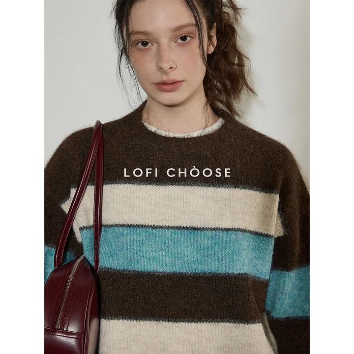 Harbor Stripe Wool-Blend Knit Sweater LCKS0311