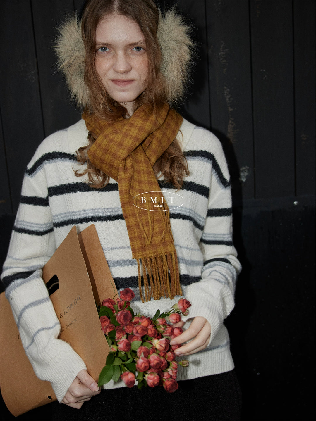 Winter Stripe Wool Knit Pullover BMKP0295